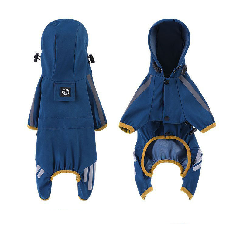 Waterproof Dog & Cat Raincoat – Full Coverage, Four-Leg Design