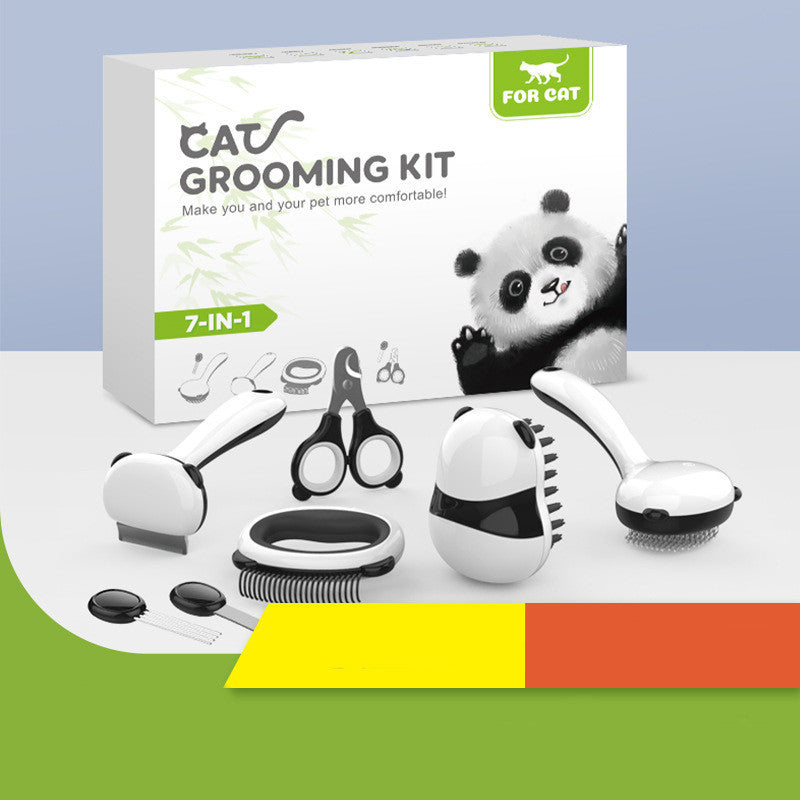 Professional Cat Grooming Comb & Bath Brush Set – Shed & Clean with Ease