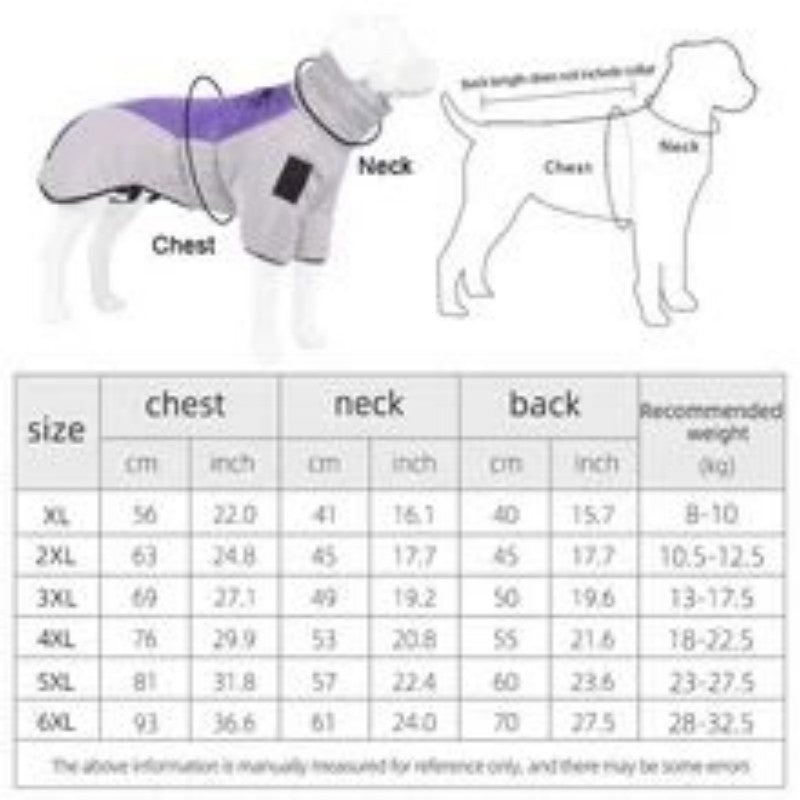 Warm Waterproof Jacket – Winter Protection for Big Dogs