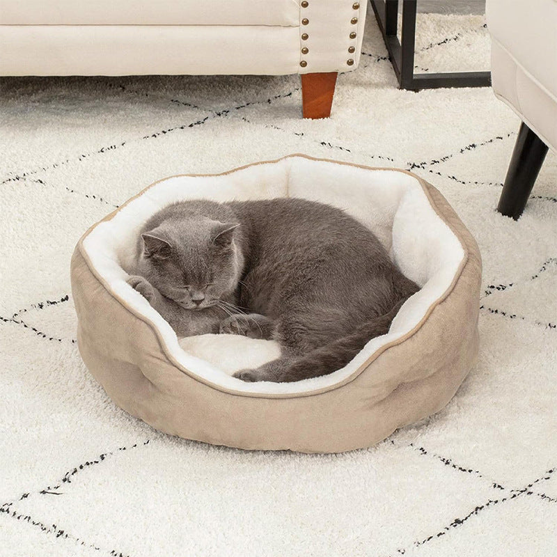 Pet Dog Cat Bed Mats Cat Accessories Soft Round Bed Sofa Blankets Dog Kennel Cat Nest Puppy Cat Supplies