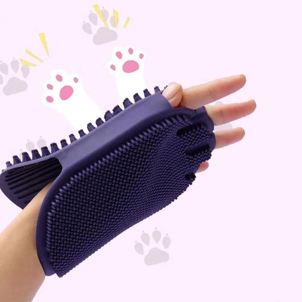 Massaging Pet Shampoo Brush, Soft Bristle Pet Grooming Brush, Dual-Sided Cleaning Brush Ideal For Dog Grooming And Shampooing 1pcs