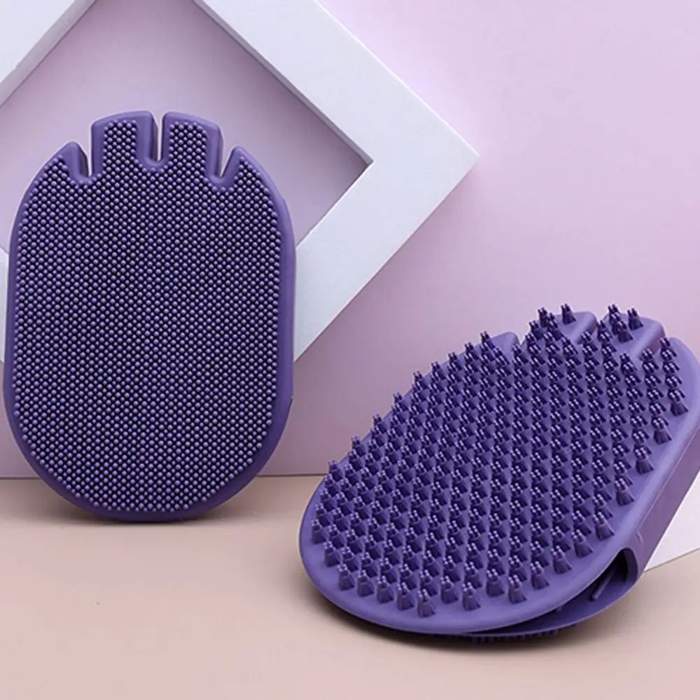 Massaging Pet Shampoo Brush, Soft Bristle Pet Grooming Brush, Dual-Sided Cleaning Brush Ideal For Dog Grooming And Shampooing 1pcs