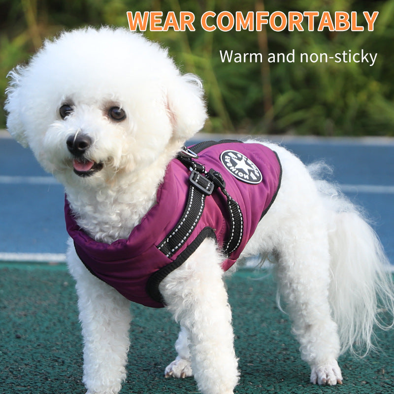 Dog Winter Jacket – Cotton & Thick Fleece for Cold Weather